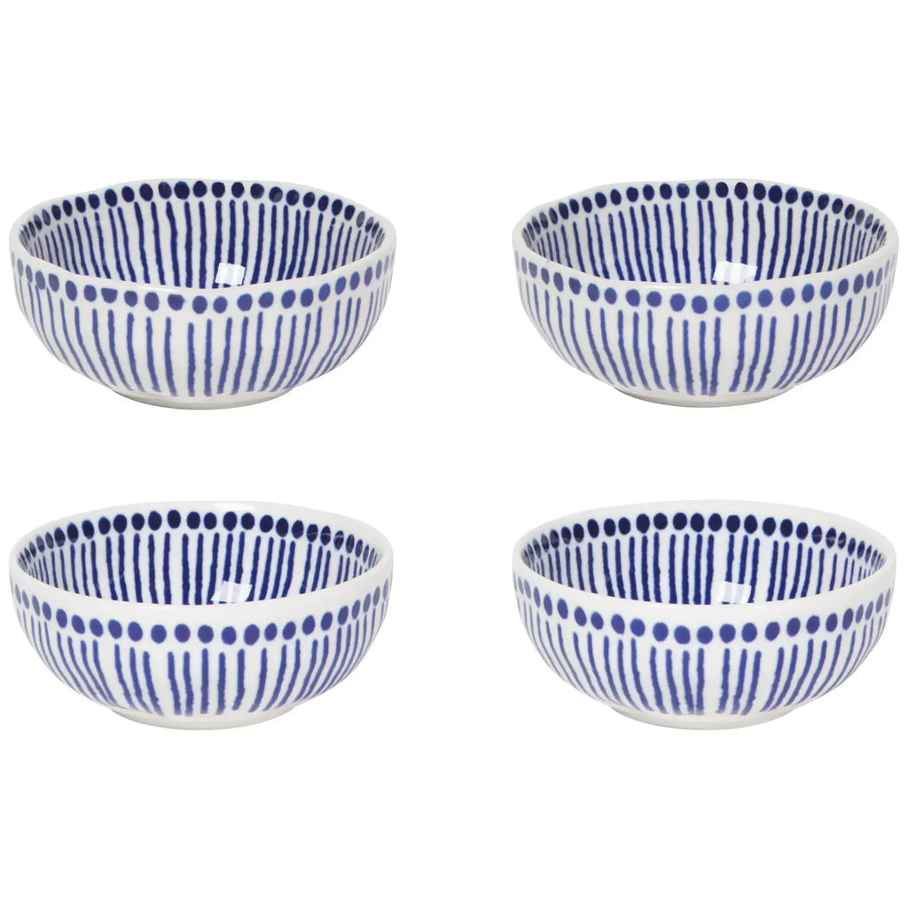Sprout Stamped Pinch Bowl - Set of 4