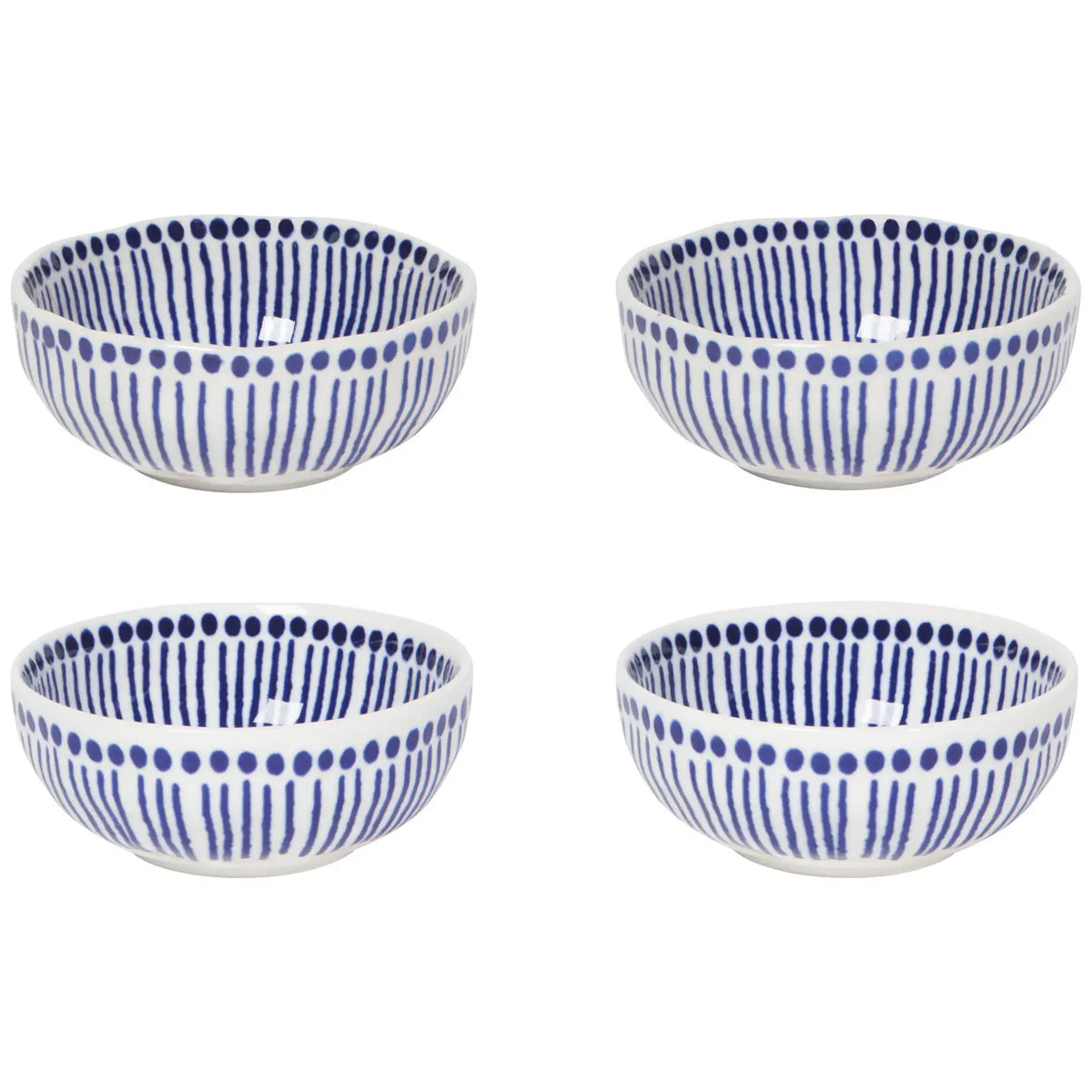 Sprout Stamped Pinch Bowl - Set of 4