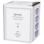 Sprout Stamped Pinch Bowl - Set of 4